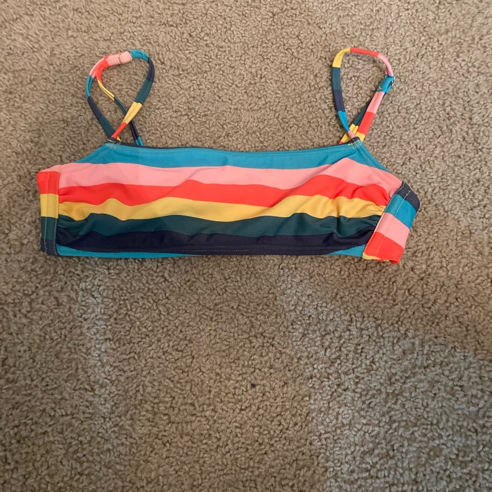 Colorblock bikini top!